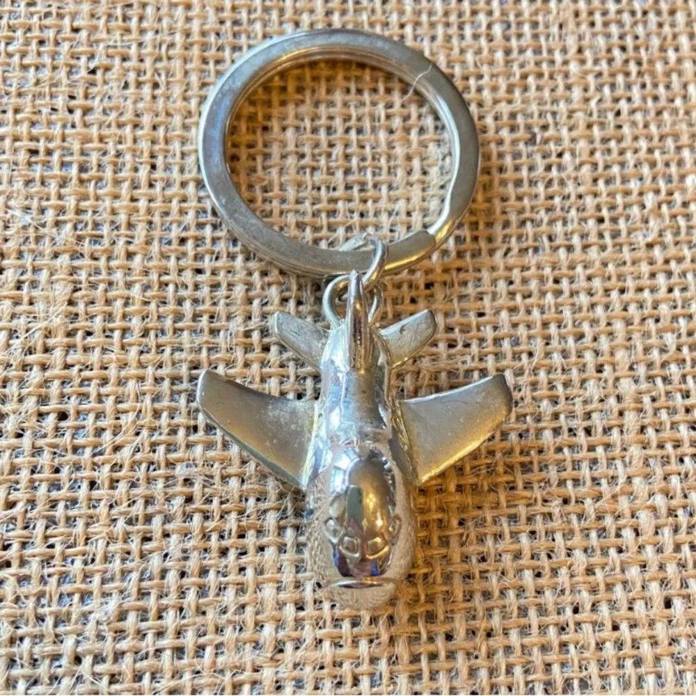 Lot of key chains rings with faux pearls bag airplane teacher in mixed tones